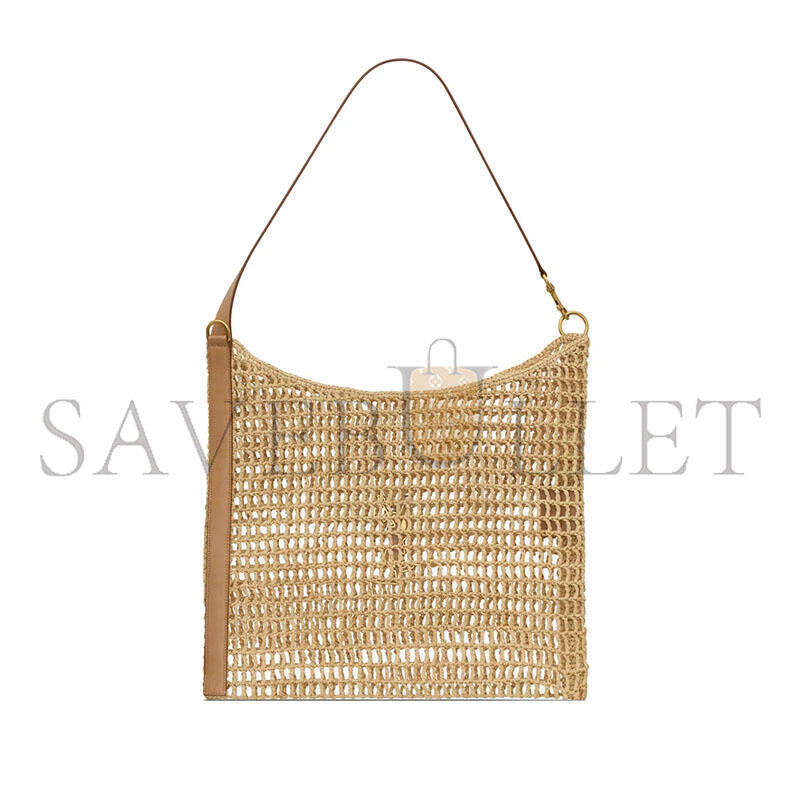 YSL RAFFIA CROCHET TOTE BAG (46*38*2.5cm)